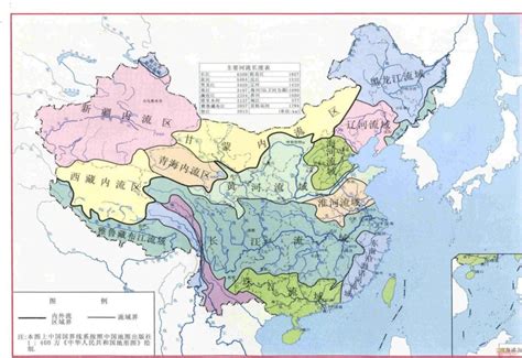 中國河流流向|中华人民共和国河流水系版（1：3500万）在线地图